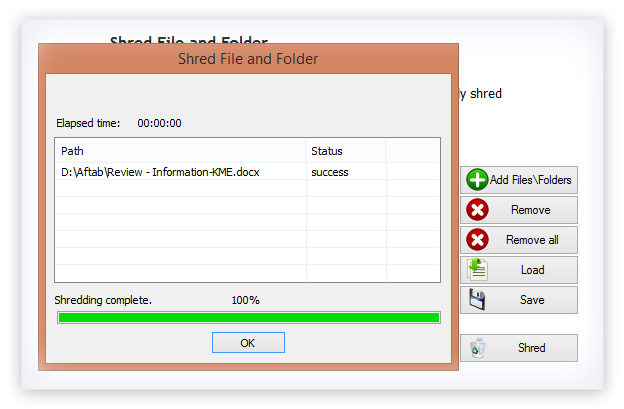 avast shred deleted files