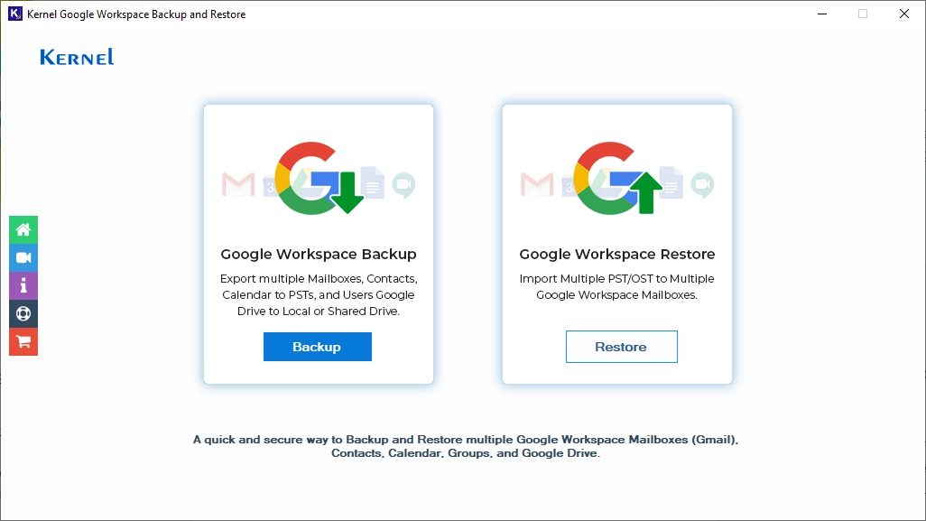 Kernel Google Workspace Backup