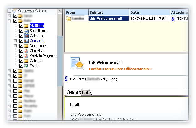 Groupwise email to outlook 2.0