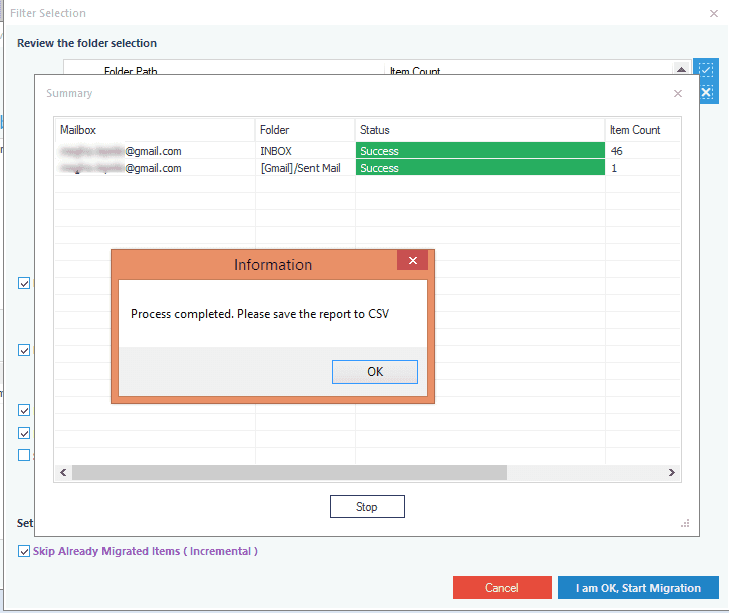 Successful IMAP to Office 365 migration