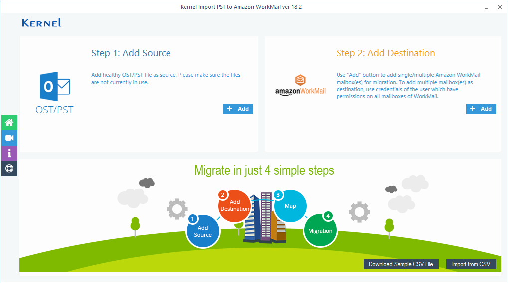 Click Download Sample CSV File