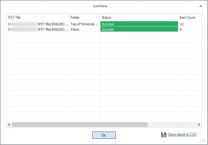 Accurate PST import to Office 365