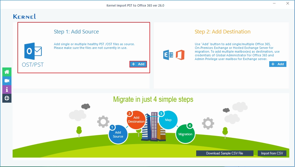 Click the Add button in Add Source section