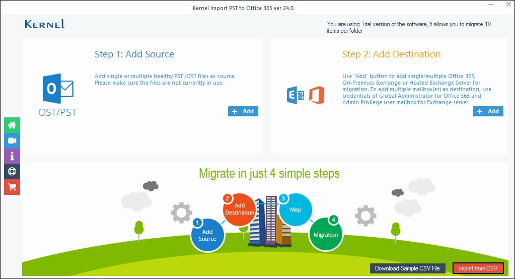 Browse and select the CSV file