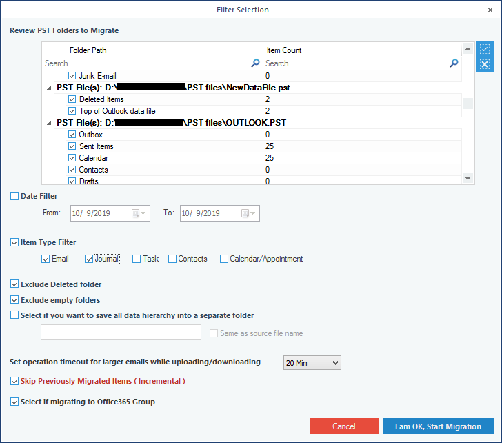 Start Migration