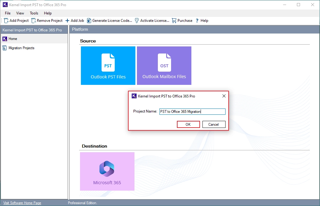 Click the Add button in Add Source section