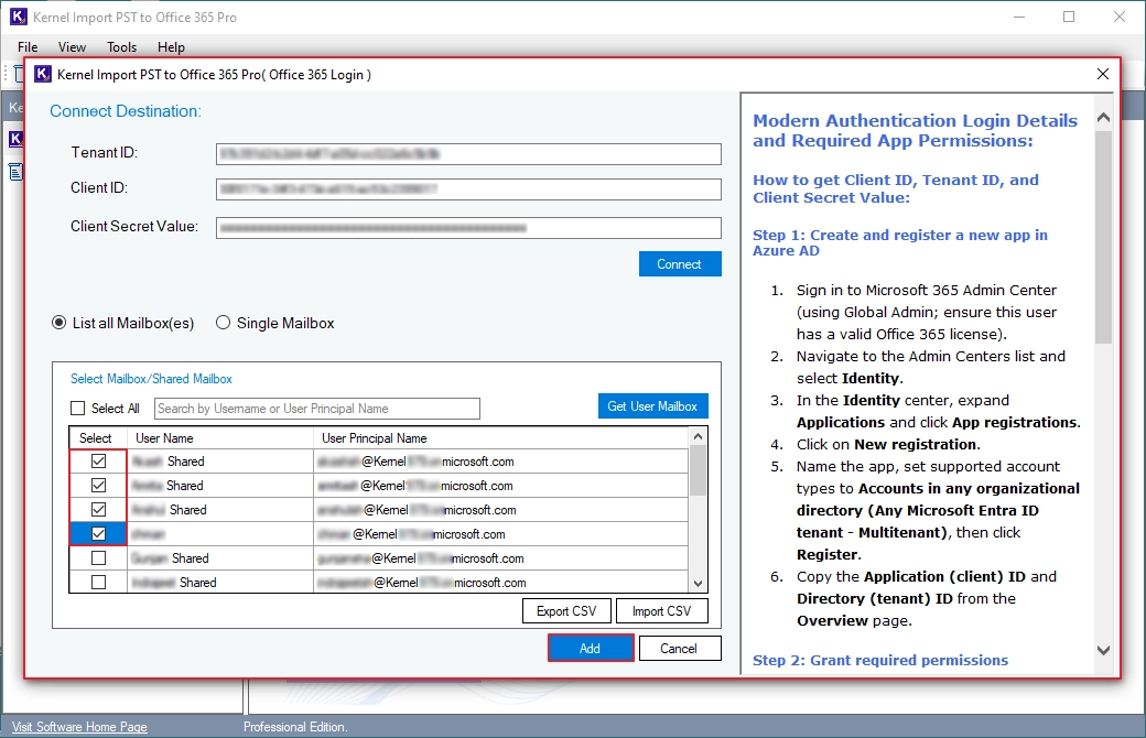 Click the Add button in Add Source section