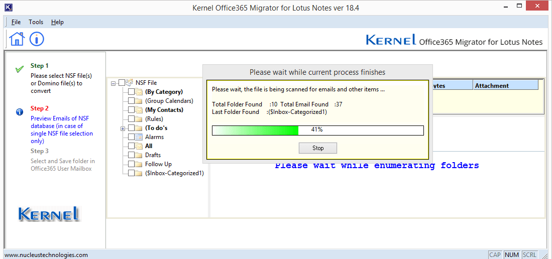 NSF mailbox Retrive