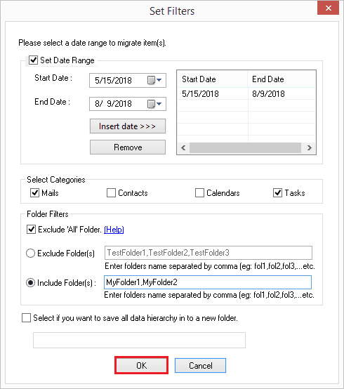 Process Completed window appears