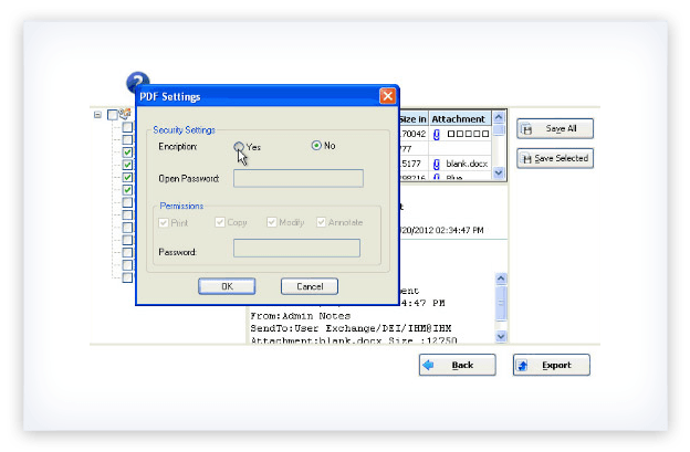 Conversion of selected folder items