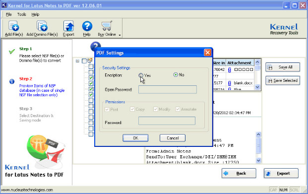 lotus notes mac security settings