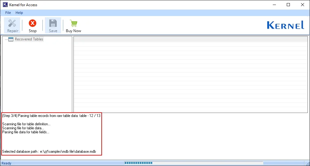 show the live scanning process