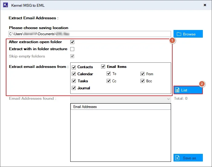 search desired destination