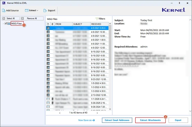 choose preferred folder