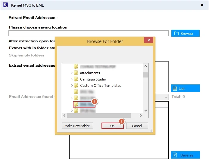 search desired destination