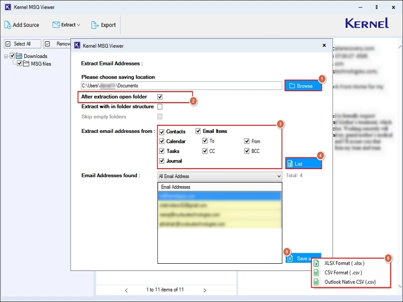 provide a saving location