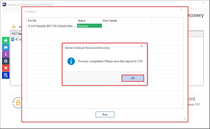 Password Set Process Completed