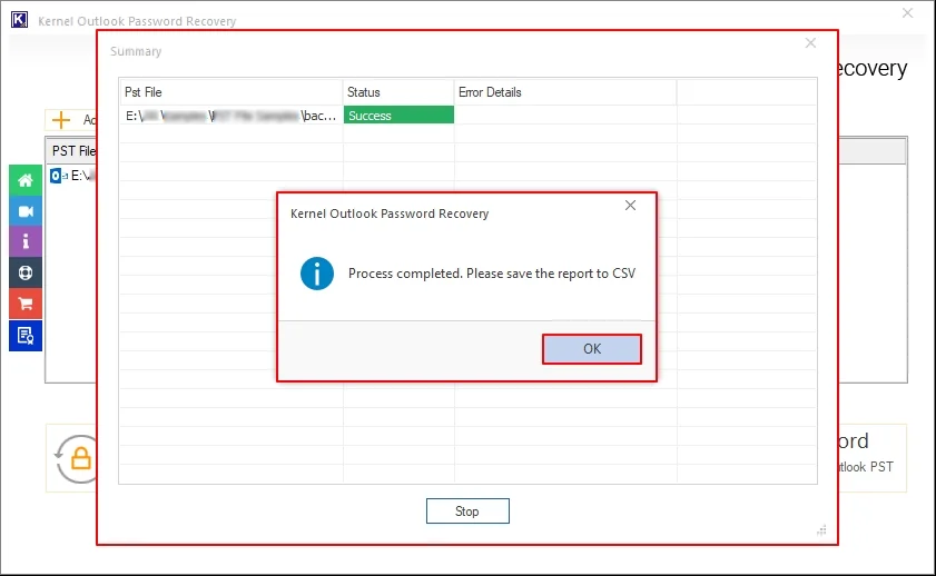 Password Set Process Completed
