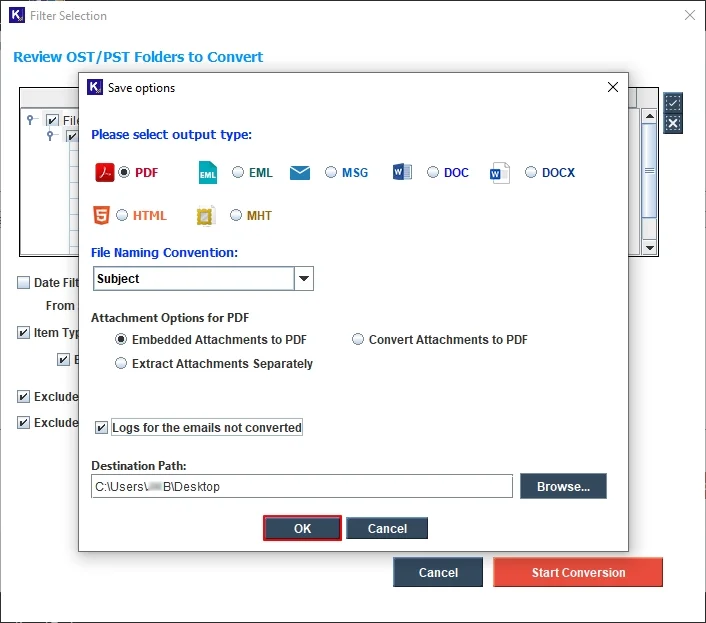 click ok to proceed