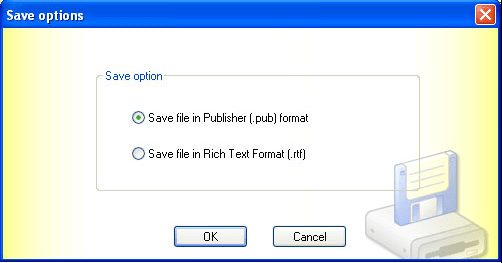 Select one of the two Save options