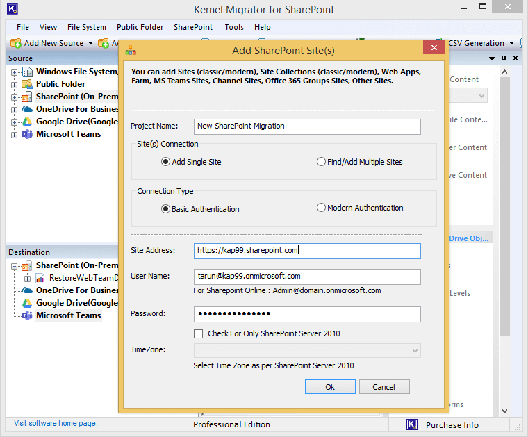 Input a project name