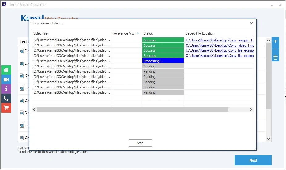 video conversion in progress