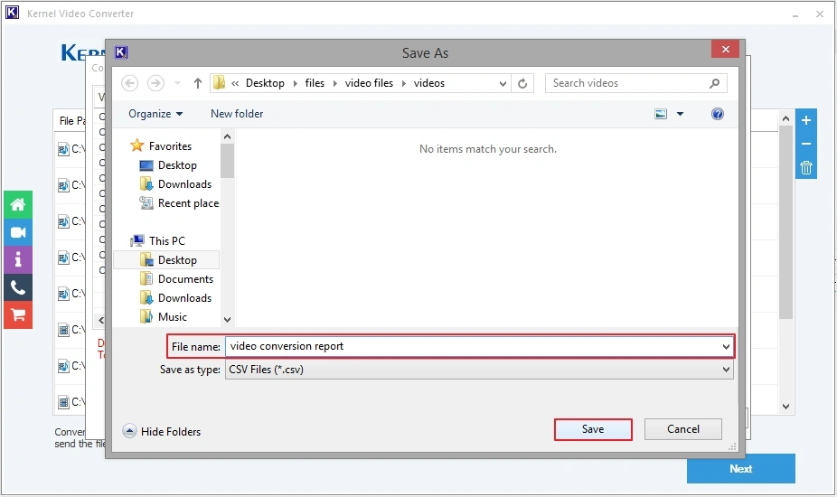 provide name and location then click save