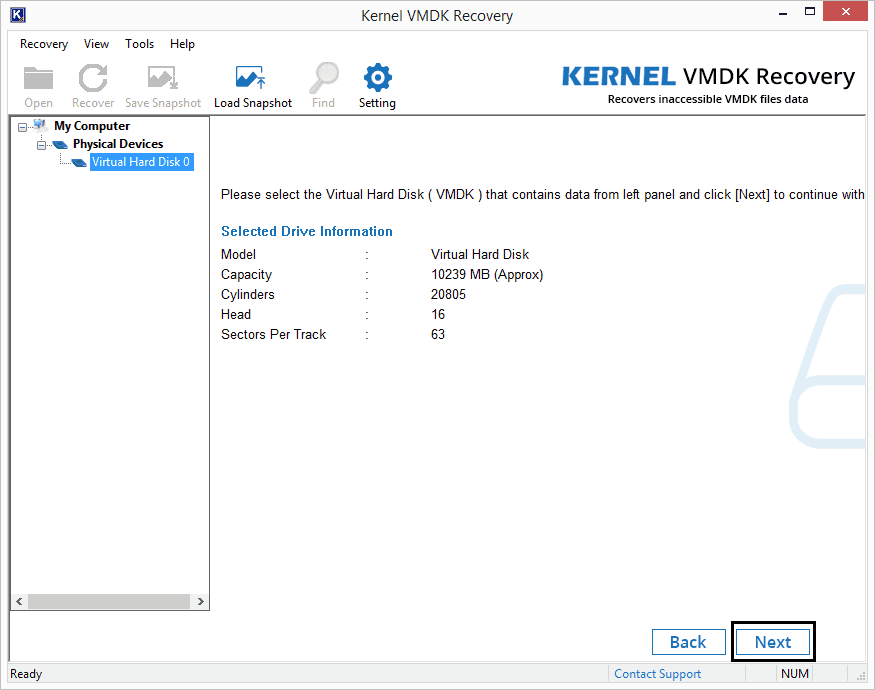 Selecting a Virtual Hard Disk