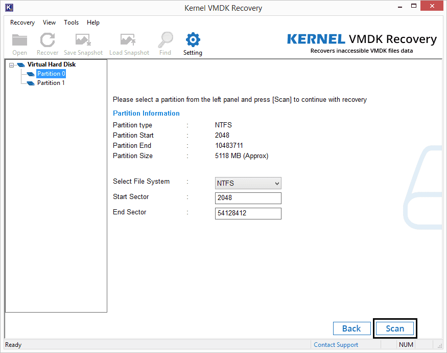 Recover from FAT/NTFS partitions