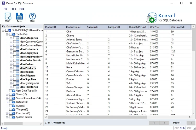 Get the clear preview of selected data.