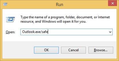 Outlook.exe/safe