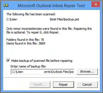 Start the repairing process