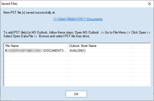 Save the result into PST file after applying filters and other options.