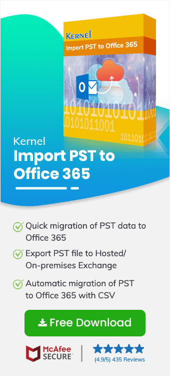 Kernel Import PST to Office 365 