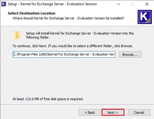 Browse option and install