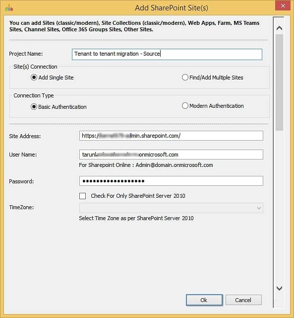 Provide project name