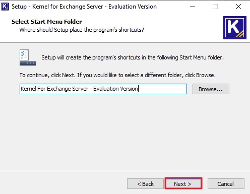 click Next to continue