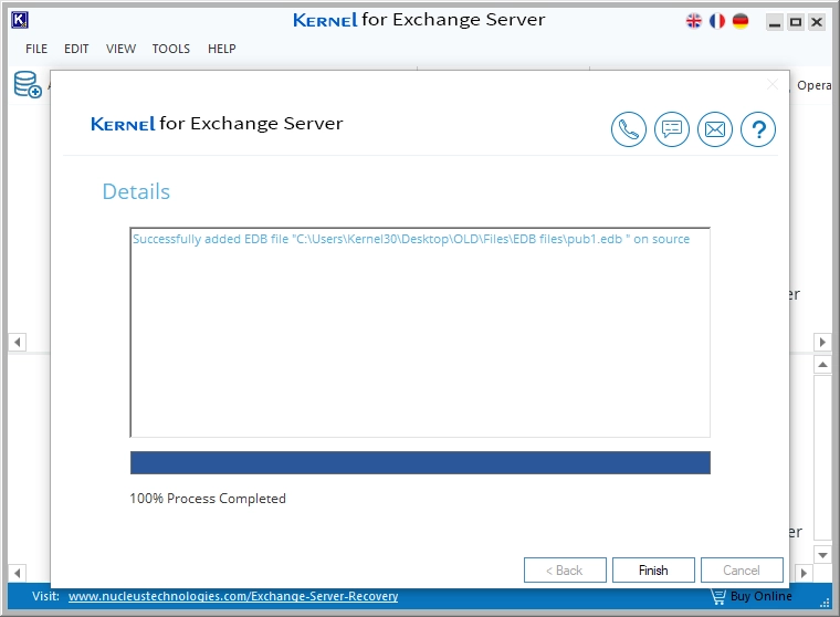 addition of EDB file