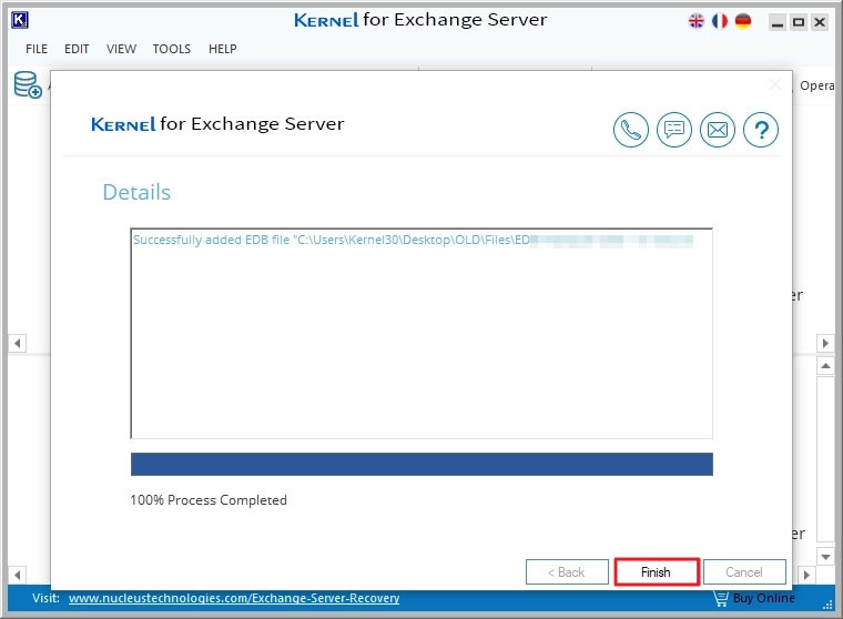 edb file loaded