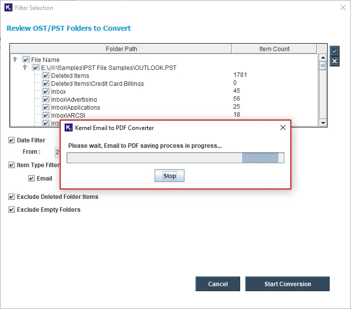 start converting emails to word document
