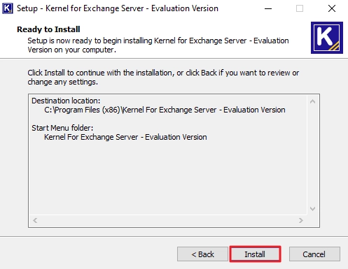 Click the Install button