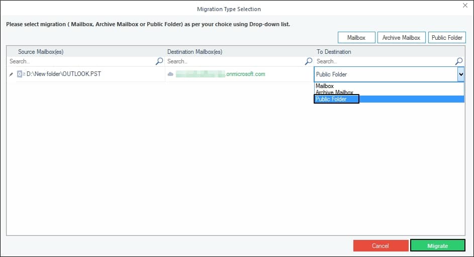 Select Public Folder