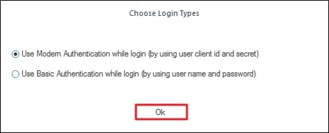 Site creation page appears