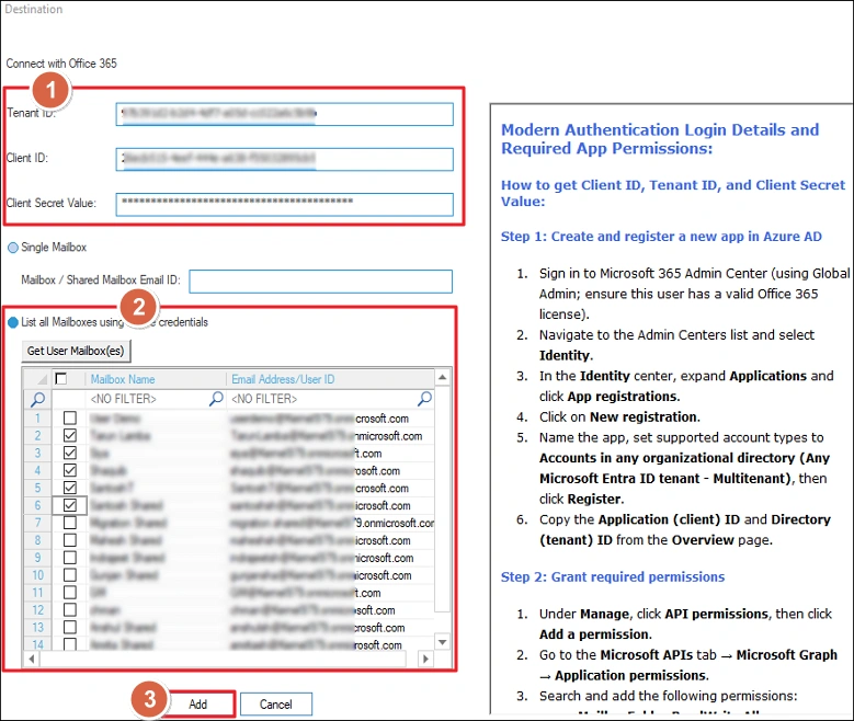 add multlpe mailboxes