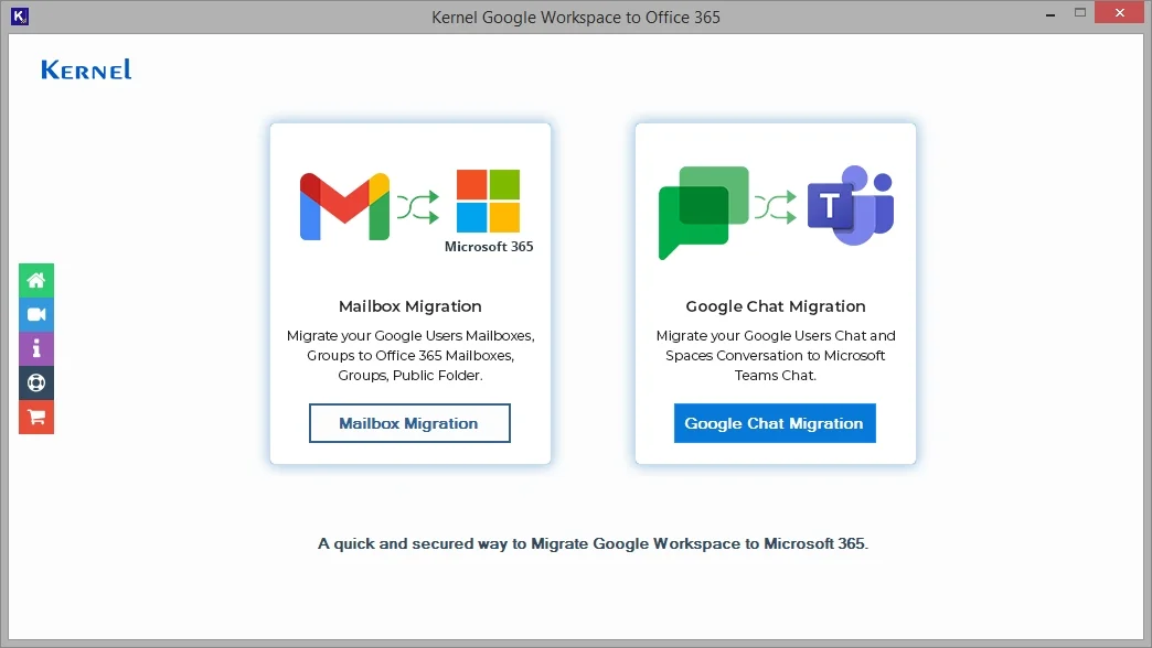 click google chat migration