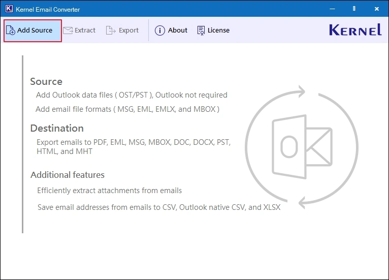 open tool and click on the add source button