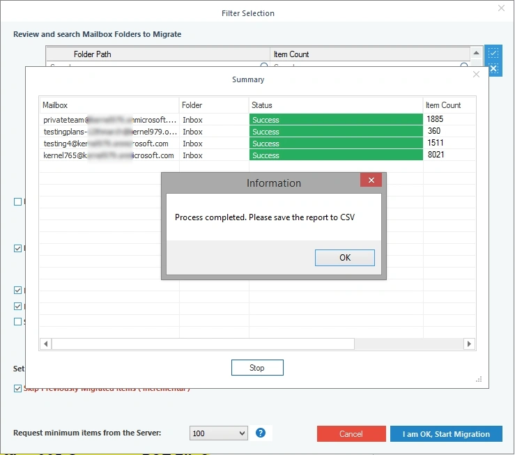data exported from office 365 groups