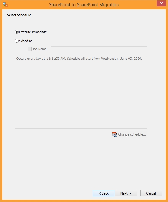 schedule migration 