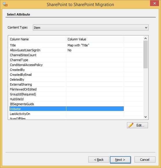 Select any attribute