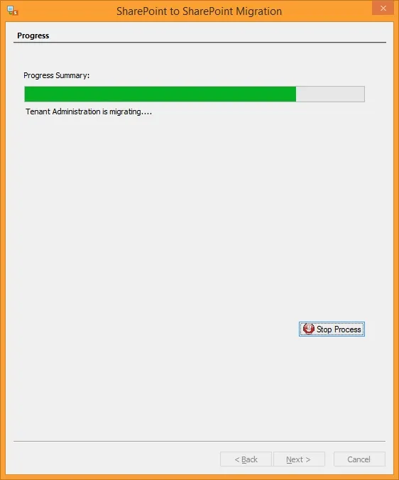 SharePoint tenant to tenant migration completed
